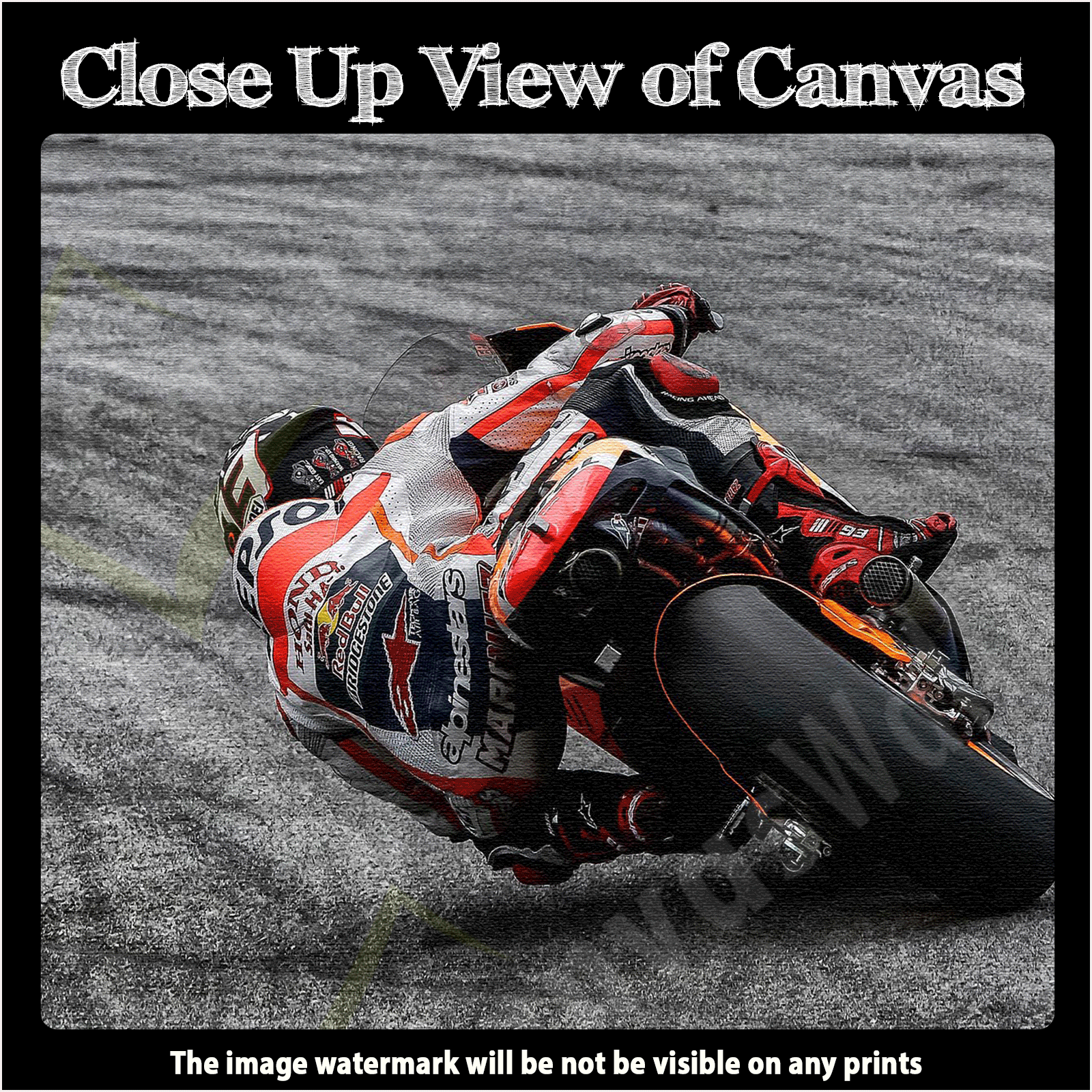 Marc Marquez Repsol Honda MOTOGP: Framed Canvas Print ...